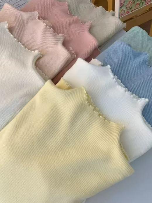 【YW】无忧购 糖果色木耳中领针织打底衫（截单后3-5天发货） 商品图6