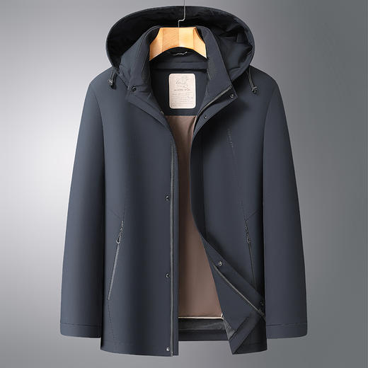 【棉衣】】大依优型大码男装可拆卸连帽棉服棉衣外套加肥加大男士胖子上衣 商品图1