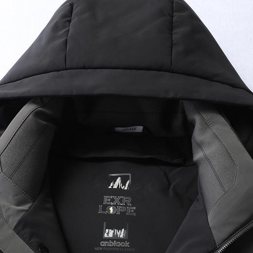 【DWY】大依优型大码男装可拆卸帽子鸭绒羽绒服男士加肥加大加厚外套上衣 商品图3