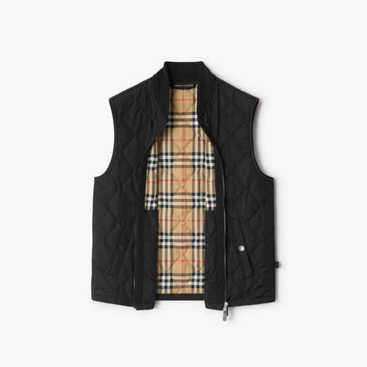 BURBERRY 巴宝莉 男士马术骑士标签绗缝尼龙棉马甲 8110185 A1189 商品图1