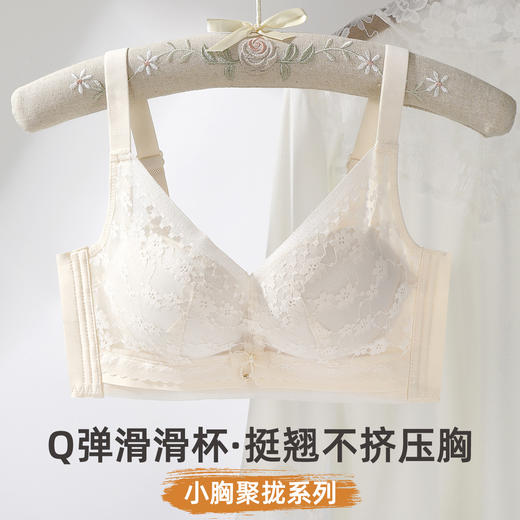 雅黛俪小胸聚拢女士文胸性感蕾丝提拉收副乳内衣胸罩 商品图2