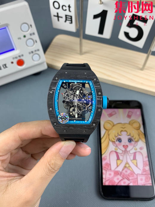 理查德米勒 APS新款RM055NTPT碳纤维系列 男士腕表 里查德以其轻便时尚为主题，我们所有的金属件都采用钛金属制作同步原版 商品图0