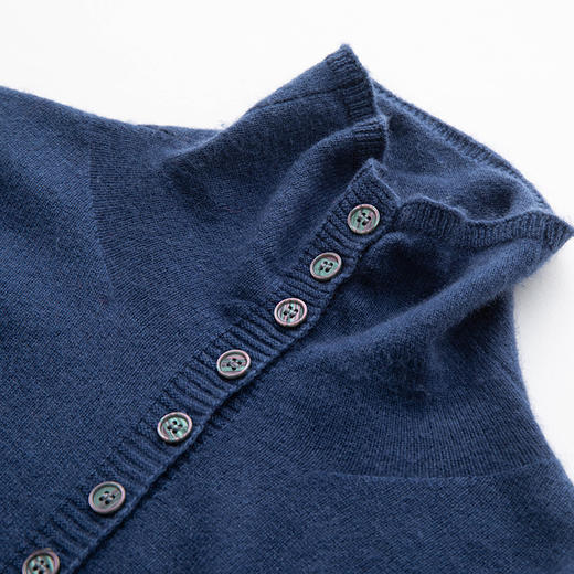 S.Y.C【软糯腔调】羊绒圆领女针织秋季不褪色开衫打底35R240114 商品图1