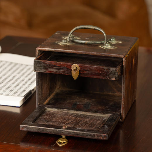 清	红木拉门式文房盒 商品图3