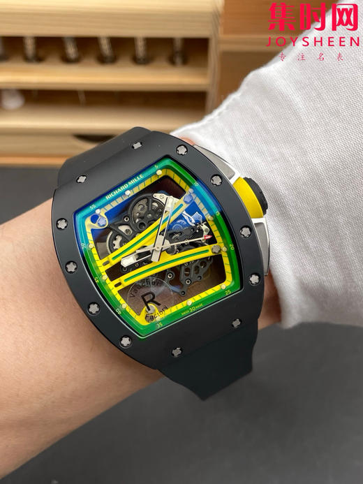 【贵重物品】只适合高端玩家 RF理查德米勒RM61 RM061男士系列"跑道"NTPT碳纤维壳/TZP陶瓷壳 男士腕表 商品图8