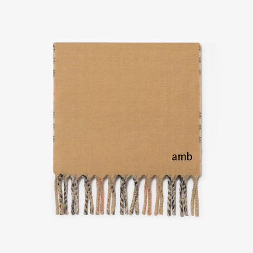 BURBERRY 巴宝莉 中性双面两用骑士印章羊绒围巾 格子 8109751 A2021 商品图1