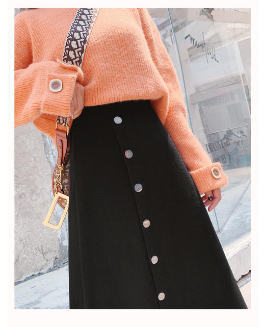 【YW】无忧购“清仓福利”限时99元/3条带扣竖条纹大摆裙Y807/Y808（截单后3-5天发货） 商品图3