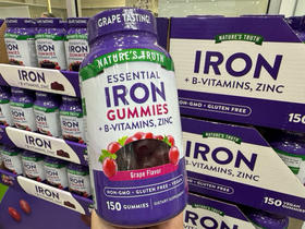 🔥特价！230元/瓶！Nature’s Truth 铁+维生素B族+锌 软糖🔥 💖 补铁养血 | 提高免疫 | 告别贫血和疲劳！