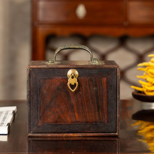 清	红木拉门式文房盒 商品图0