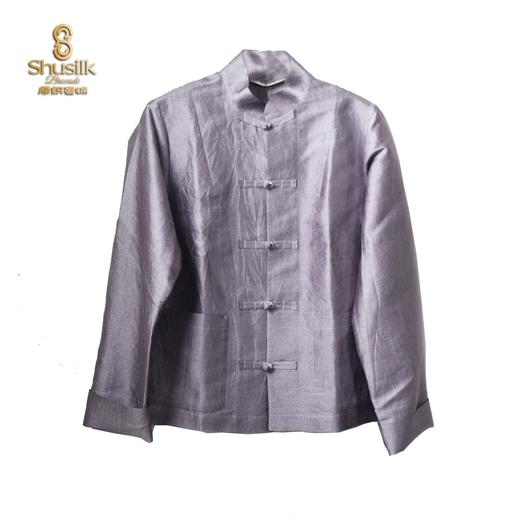 JW1383 真丝 褶光中式开衫 商品图2