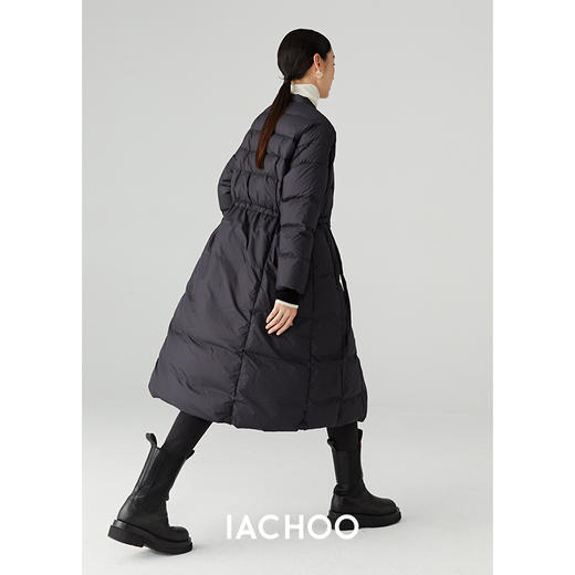 棉仓3571515012-伞裙羽绒服女 25秋冬中长款 95白鹅绒轻薄保暖伞裙式外套 商品图3