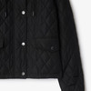 BURBERRY 巴宝莉 女士马术骑士设计标签短款绗缝尼龙连帽棉服 黑色 8110329 A1189 商品缩略图1