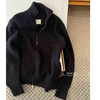 Team Yang-早秋新品吉拉极简风休闲重磅针织高领长袖拉链开衫3713 商品缩略图3