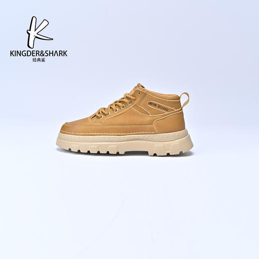 经典鲨2025年冬季专柜新品男士百搭圆头内里天鹅绒系带工装棉鞋KF11-555031 商品图4