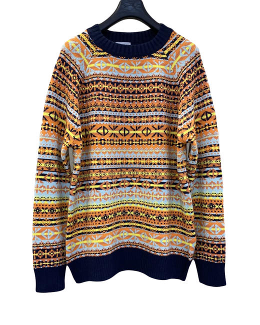 男款条纹提花针织毛衣ju010 商品图0