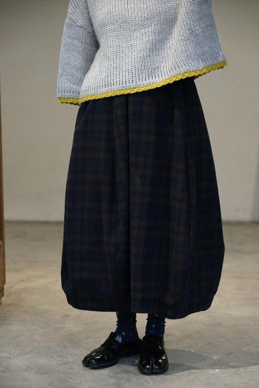 Bergfabel格纹羊绒灯笼裙 商品图5