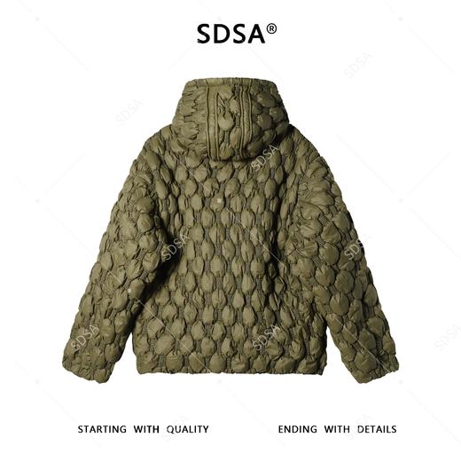 23933SDSA秋冬新款痞帅男装简约纯色白鹅羽绒服外套拉链立领连帽高级感 商品图4