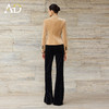 AD高级感气质穿搭一整套女2025新款雪尼尔两件套丝绒阔腿裤套装 商品缩略图4