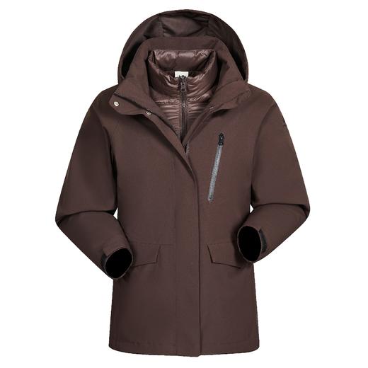 【云粉节】【9折】6楼吉普JEEP女式冲锋衣羽绒两件套吊牌价2299折后价2069 商品图0