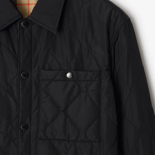 BURBERRY 巴宝莉 男士双面绗缝尼棉服 黑色 8110270 A1189 商品图2