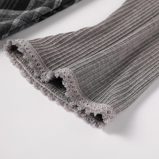 奢姿大码女装2025冬季减龄格纹连衣裙胖妹妹娃娃领设计时尚裙子9954894337 商品图3