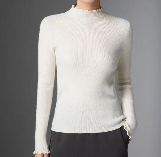 【YW】无忧购 糖果色木耳中领针织打底衫（截单后3-5天发货） 商品图11