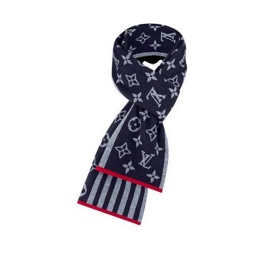 针织围巾采用特殊提花工艺，搭配撞色边缘与刺绣标识 商品图2