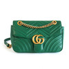 【95新】Gucci古驰Marmont系列443497绿色马蒙26链条包单肩斜挎包女士051125AK05 商品缩略图0