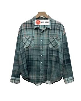 男款格子长袖衬衫lv