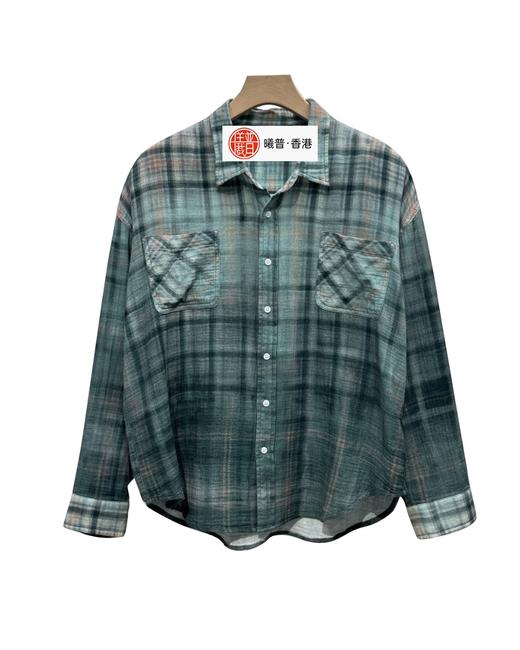 男款格子长袖衬衫lv 商品图0