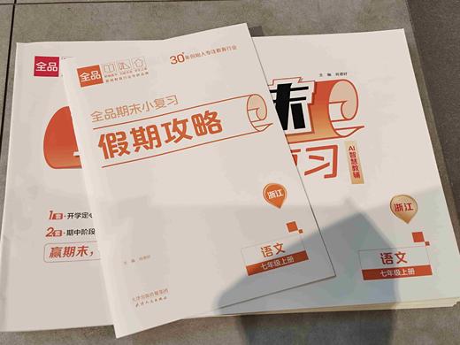 2025秋初中全品期末小复习七上七上八上九年级同步期末卷 商品图7