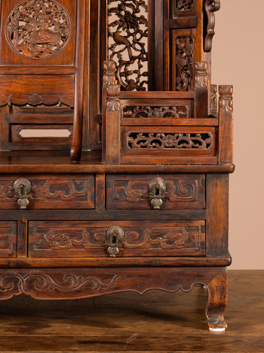 清中期	黄花梨指日高升五屏风式镜台 商品图2