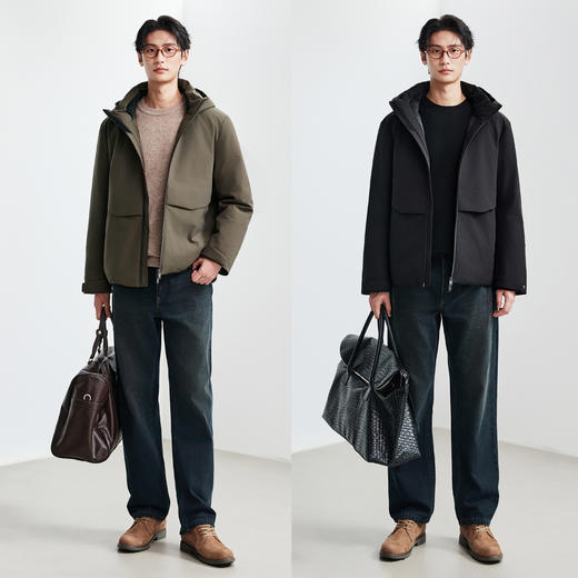 棉仓367815013-【90白鹅绒】冬季户外机能连帽滑雪服防风保暖连帽羽绒服男 商品图3