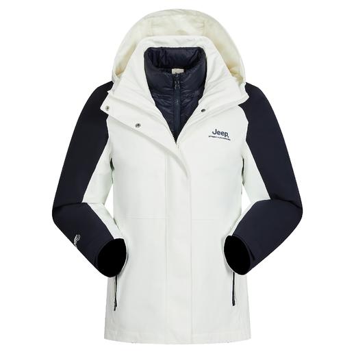 【春上新】【9折】6楼吉普JEEP女式冲锋衣羽绒两件套J542184044吊牌价2599折后价2339 商品图0