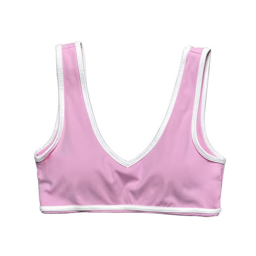 跃牌【轻匀系列】新款撞色宽肩带运动内衣防震女一体式瑜伽文胸户外健身服WX6368 商品图4