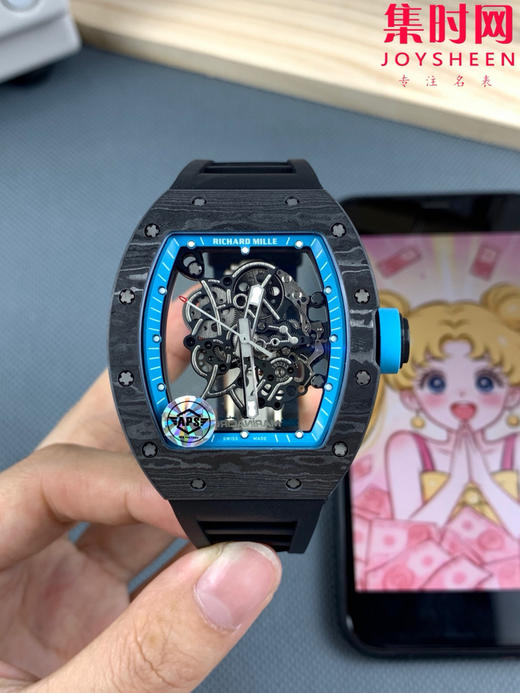 理查德米勒 APS新款RM055NTPT碳纤维系列 男士腕表 里查德以其轻便时尚为主题，我们所有的金属件都采用钛金属制作同步原版 商品图3