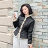 西子/长相思50姆非遗香云纱米牡丹拼水貂毛夹棉外套/WTTJ0662 商品缩略图1