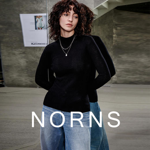 主推款丨NORNS LADY诺恩 【温流沙】秋冬纯色100%羊毛针织衫亲肤保暖 H25SK58548-12.16直播 商品图3