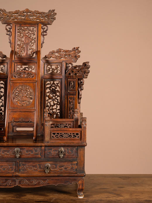 清中期	黄花梨指日高升五屏风式镜台 商品图4