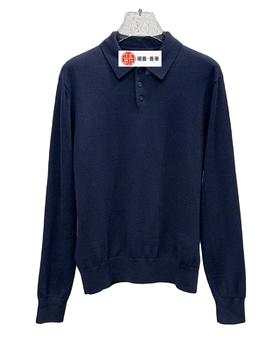 男款拼接袖针织POLO衫la016