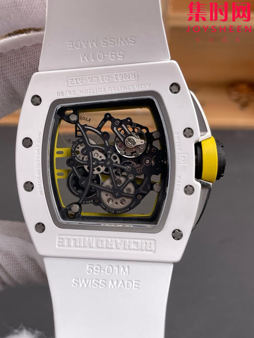 【贵重物品】只适合高端玩家 RF理查德米勒RM61 RM061男士系列"跑道"NTPT碳纤维壳/TZP陶瓷壳 男士腕表 商品图4