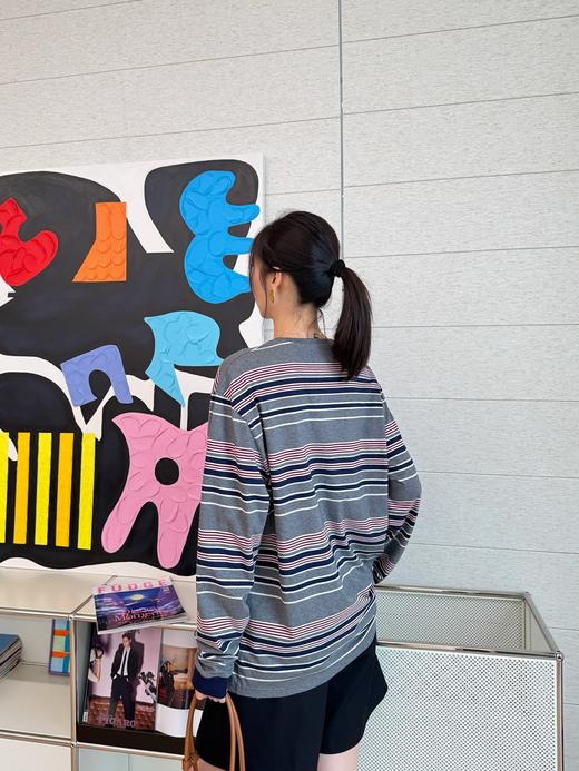 MIUMIU 26早春Holiday系列最新款 条纹T恤(KX*MM) 商品图2