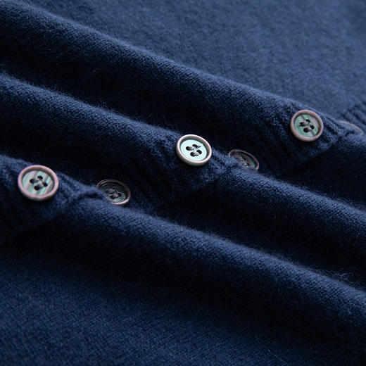 S.Y.C【软糯腔调】羊绒圆领女针织秋季不褪色开衫打底35R240114 商品图2