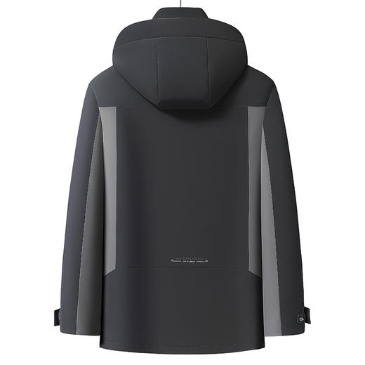 【DWY】大依优型大码男装可拆卸帽子鸭绒羽绒服男士加肥加大加厚外套上衣 商品图4