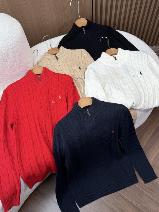 拉夫劳伦 情侣款经典款绞花编结羊绒针织毛衫（EJ） 商品图5