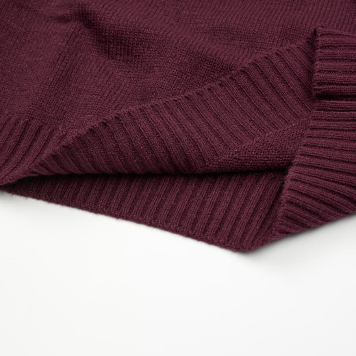 ROMISTUDIO“经典美式”羊毛混纺复古撞色挺括圆领毛衣 RWCAS66955 商品图4