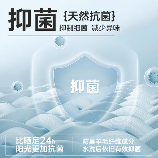 果凡美丽努羊毛专业跑步浅口袜EAD23279 商品图4