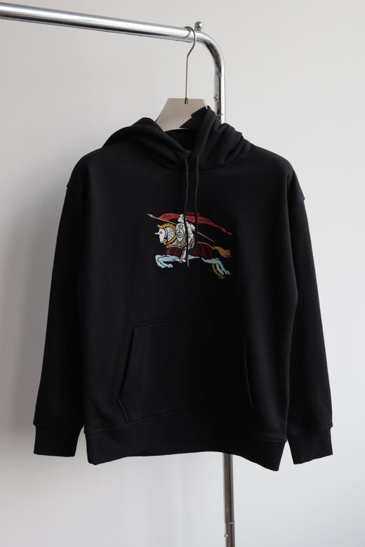 B.B 秋冬加绒厚款 马术骑4徽标连帽卫衣 WY001 商品图4