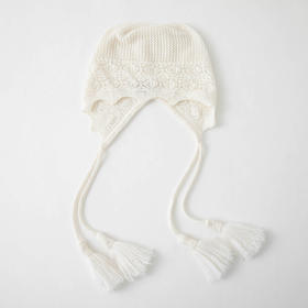 S.Y.C【珠穗暖檐】100山羊绒民族风针织帽复古秋冬流苏帽CYR25102