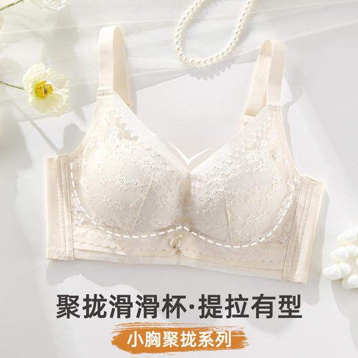 雅黛俪小胸聚拢女士文胸性感蕾丝提拉收副乳内衣胸罩 商品图1